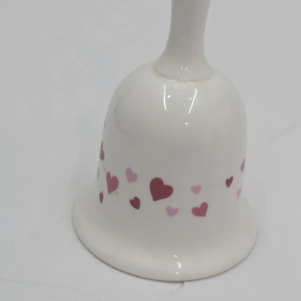 VTG Disney Mickey Minnie Valentine Hearts Bone China‎ Bell Japan